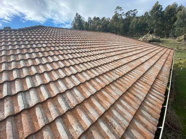 Terracotta profile tiles before
